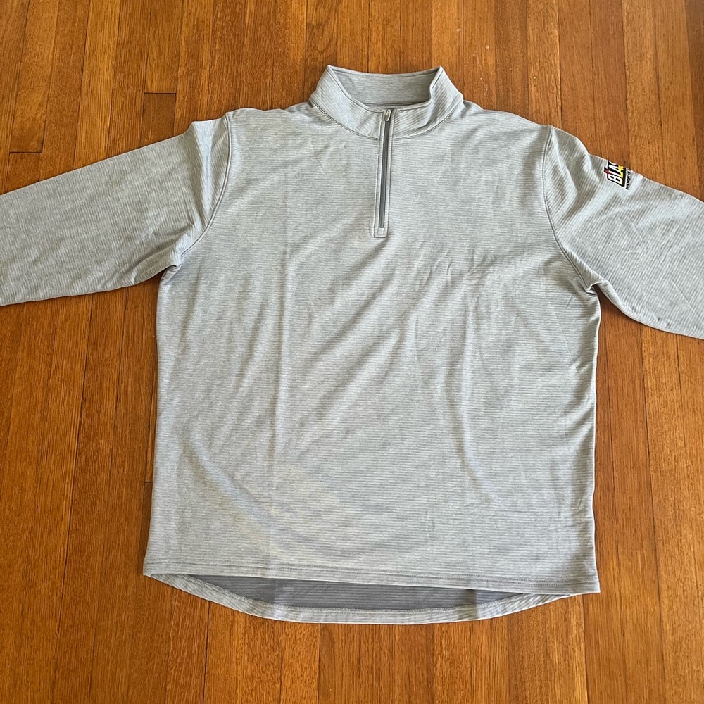 Peter Millar Gray 1/4 Top Men’s Size 2XL Blaster Company Logo